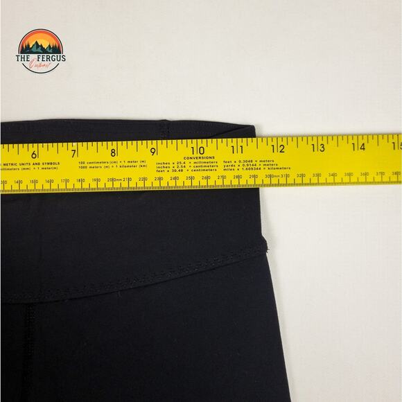 Lululemon Ruffle Reflective Stripe Black leggings Yoga Dance Gym Lounge Size 2 - Picture 8 of 9